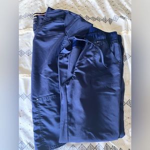 Navy blue scrub star scrubs.